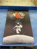 New 16x24 canvas wall art print. Astronaut with