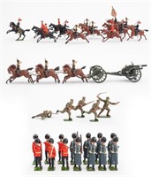 Britains Ltd Artillery Carriage & Lead Soldiers 33