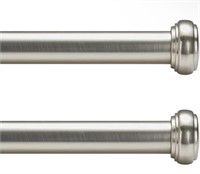 New - Curtain Rods,Brushed Nickel Curtain Rod for