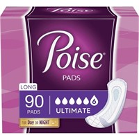 New - Poise Incontinence Pads for Women, Ultimate