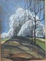 Roy Hirstburg Pastel Painting, 14" x 11"