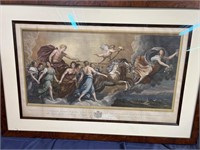 Vintage print of horses and Angels