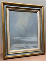 Raymond Kelley painting, Clipper Ship at Dawn