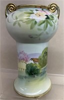 Nippon handpainted vase