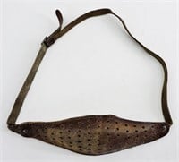 Vintage Leather Makkin / Maakin Knitting Belt