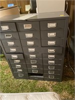 26 drawer steel storage unit
