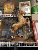 horse figurine horseshoe hanger