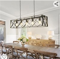 New 5-Light Industrial Kitchen Island Pendant