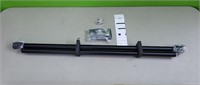 48" - 84" Black Curtain Rod, 1 inch