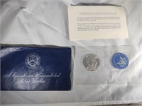 1974-S 40% silver Eisenhower dollar coin