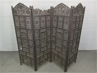 Very Old Ornately Carved Wood Screen
