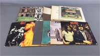 11 Pc Assorted Vintage Vinyl Rock Albums