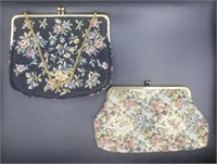 2 X Bid Tapestry Purses Both Look Like They Were