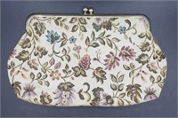 Vintage Baronet Tapestry Purse With Clear Lining
