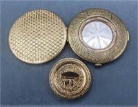 Vintage Swiss Made Makeup Compact With Outside