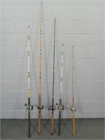 5x The Bid Assorted Fishing Rods & Reels