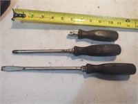 Snap-on Flathead, Phillips head and 3/8 in