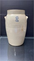 Antique Stoneware Pottery Jug 14" High