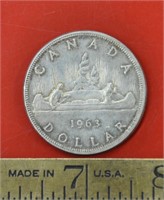 1963 Canada silver 1$ coin