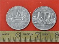 1972, 1982 Canada 1$ coins