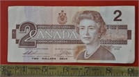 1986 Canada $2 bank note