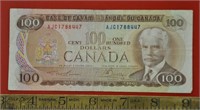 1975 Canada $100 bank note