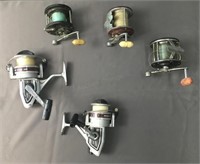5 Pc Assorted Penn Reels - Various Conditions