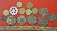 Vintage souvenir coins & tokens