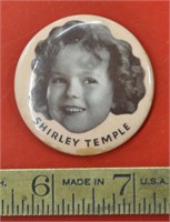 Vintage Shirley Temple button mirror