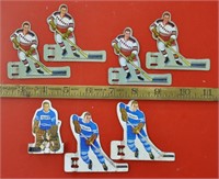 Vintage metal table hockey players
