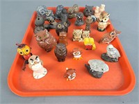 Lot Of Assorted Bird And Owl Figures
