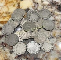 20x The Bid Liberty Nickels Full Dates