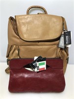 Wilson’s Leather Backpack & Clutch