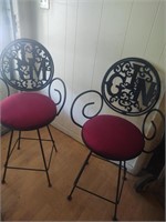 Rum & Gin wrought iron pub chairs