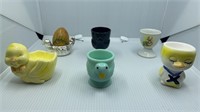 Lot 6 Vintage Egg Cups