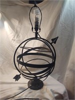 Pottery Barn decorative astrolabe lamp