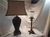 Two decorative lamps