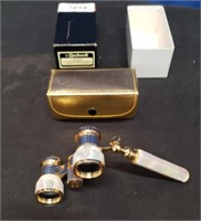 Bushnell,2.5×23 Opera Glasses,Pearl and Gold Color