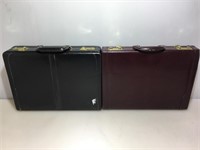 Pair of Executive Leather Briefcases. Combos Set