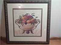 Fruit basket floral print by Gloria Eriksen