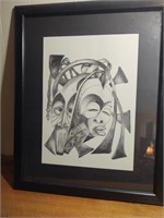 Framed tribal art print?