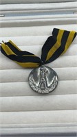 Antique 925 Sterling Silver BASKETBALL Medal With