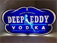 LED Neon Deep Eddy Vodka Advertising Sign w/
