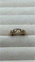 18k Gold Plated " Love " Ring Size 7