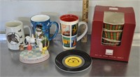 Snoopy figurine, dishes, see pics