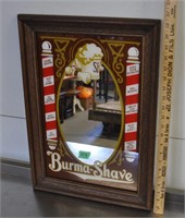 Burma-Shave advertising wall mirror