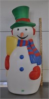 Snowman blow mold, 43" tall, tested