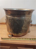 Large brass flower pot / planter
