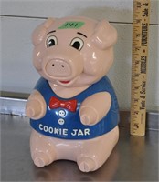Snorting pig cookie jar, tested