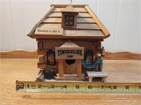 Rustic timberline Lodge birdhouse